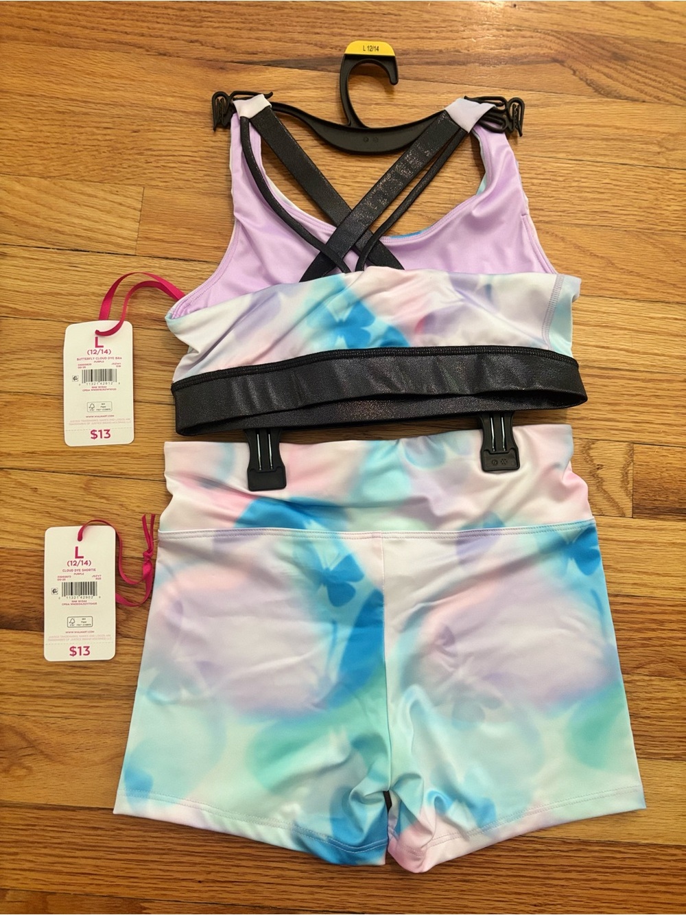 Justice Girls Pastel Tie-Dye Active Set - Picture 3 of 3